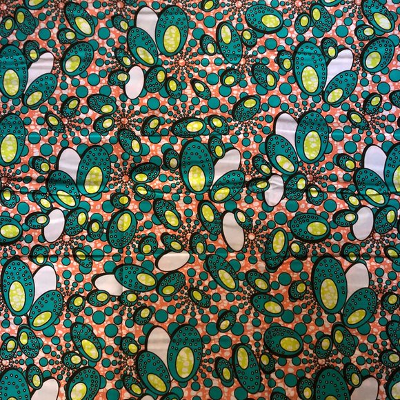 Wax Cotton Fabric| African Print 100% Cotton - Picture 6 of 6